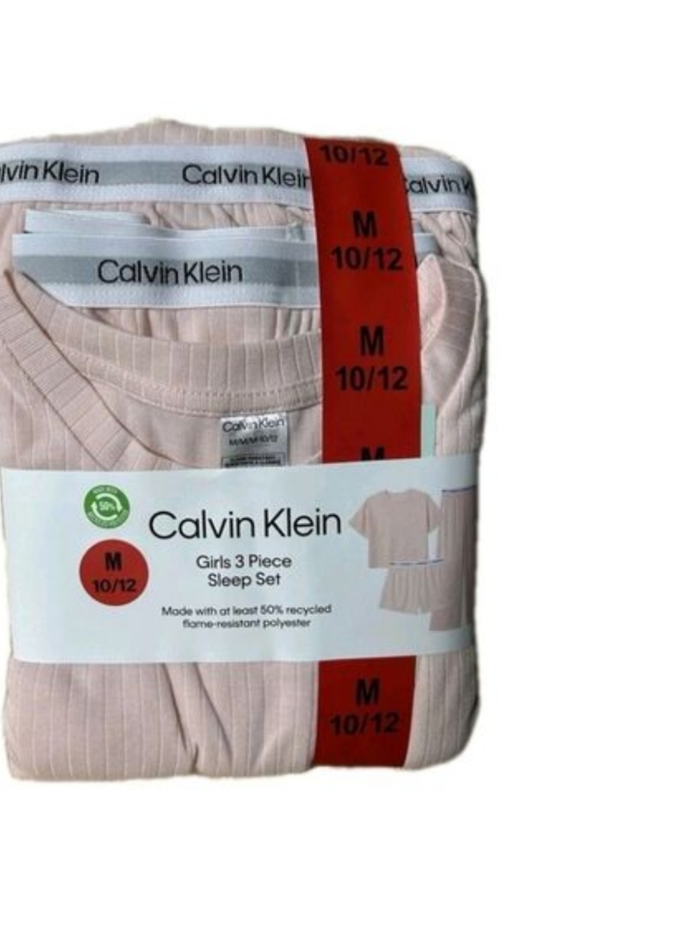 3-Piece Genuine CALVIN KLEINSleep Set Crystal-Pink size MEDIUM10-12 Pajamas - Picture 4 of 5